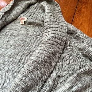Gray Mossimo Cable Knit Cardigan